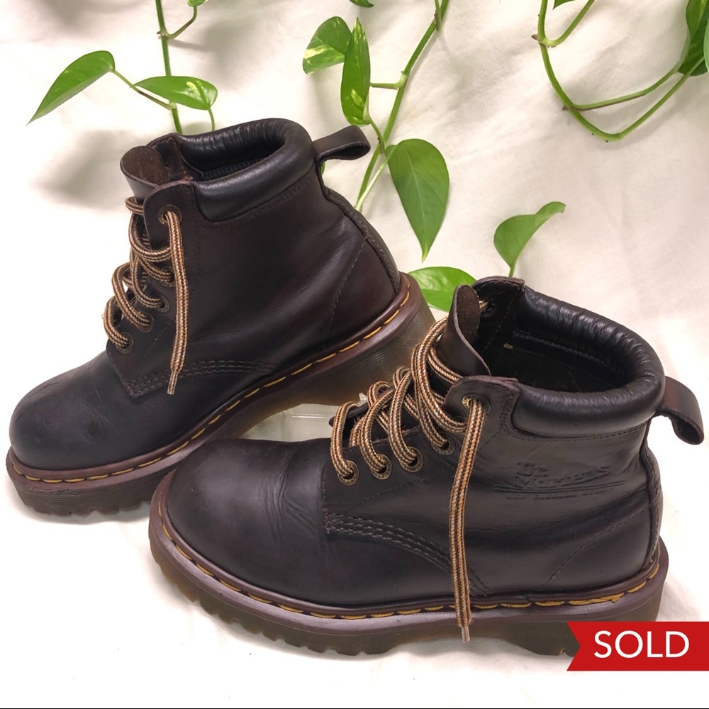 Made In England Dr. Martens 6 Eye Ankle Boots